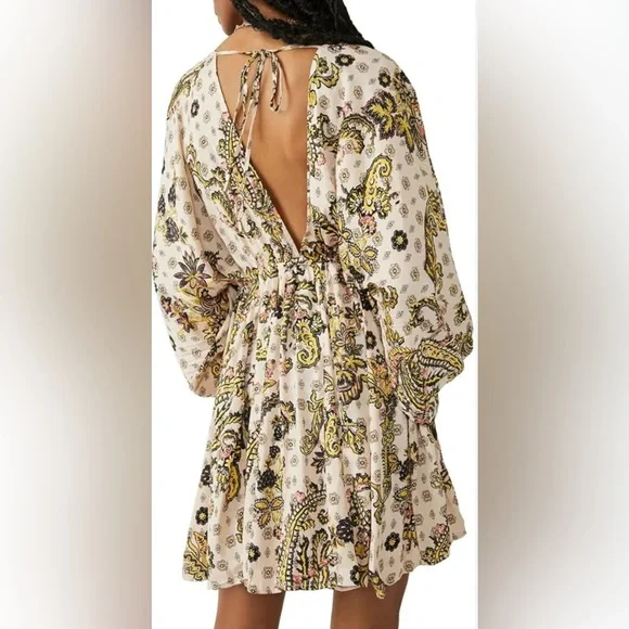 Free People Arzel‎ Printed Mini Dress, small - Picture 8 of 10